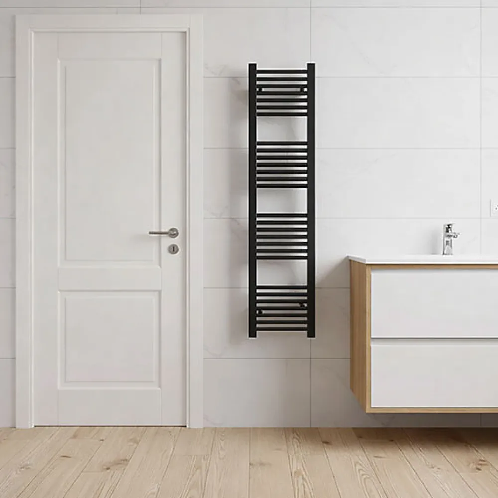 Matisere Sèche-serviette mixte noir - (HxL) 1210x230 mm - 300 Watt - 308 Watt - MIK1210-230V2N