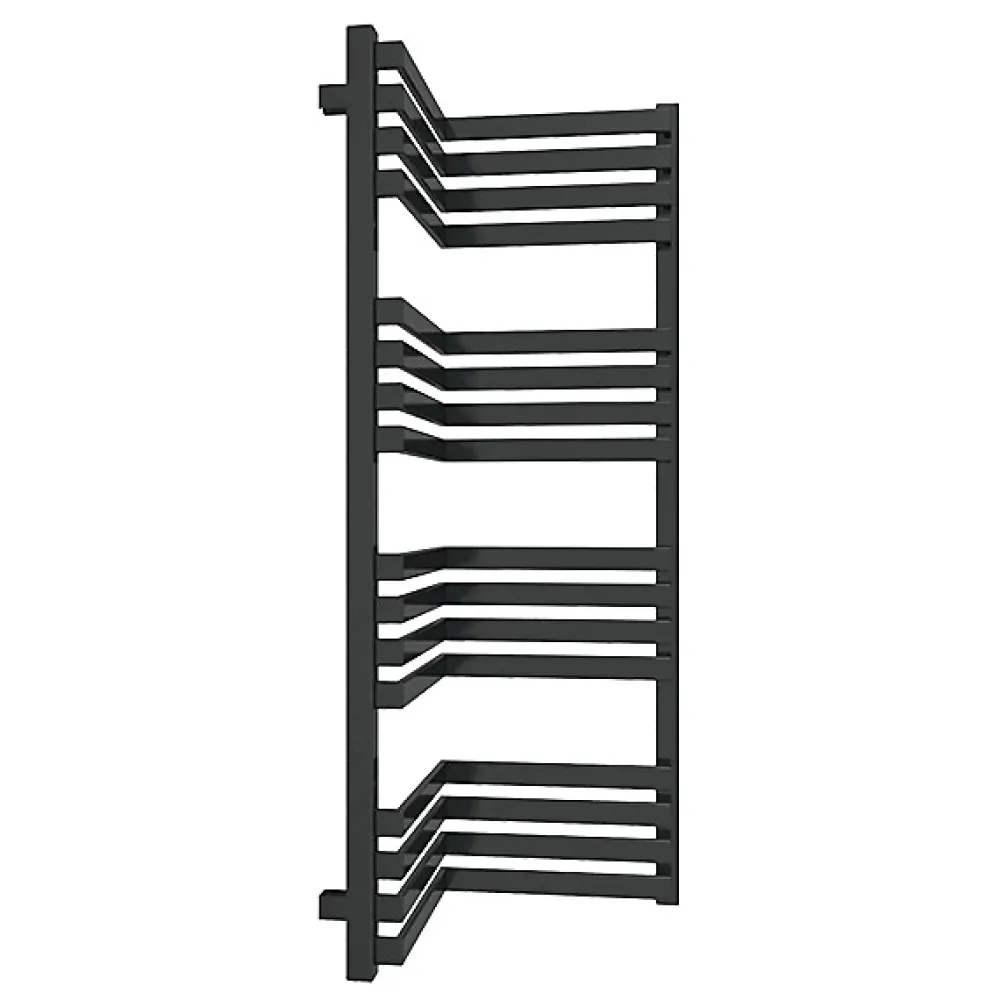Matisere Sèche-serviette mixte noir de 735mm de haut et 350mm de large - 375 Watt - INC735/350V2N