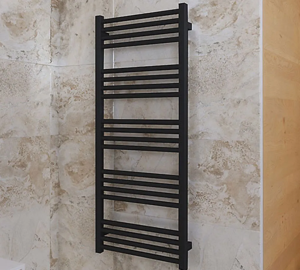 Matisere Sèche-serviette mixte noir - (HxL) 1140x600 mm - 600 Watt - 566 Watt - FIO1140-600Z1N