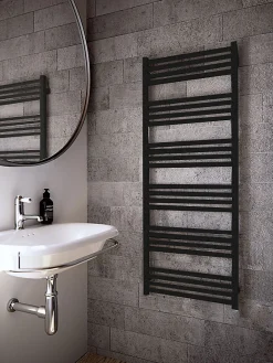 Matisere Sèche-serviette mixte noir - (HxL) 900x400 mm - 400 Watt - 405 Watt - FIO1140-400Z8N