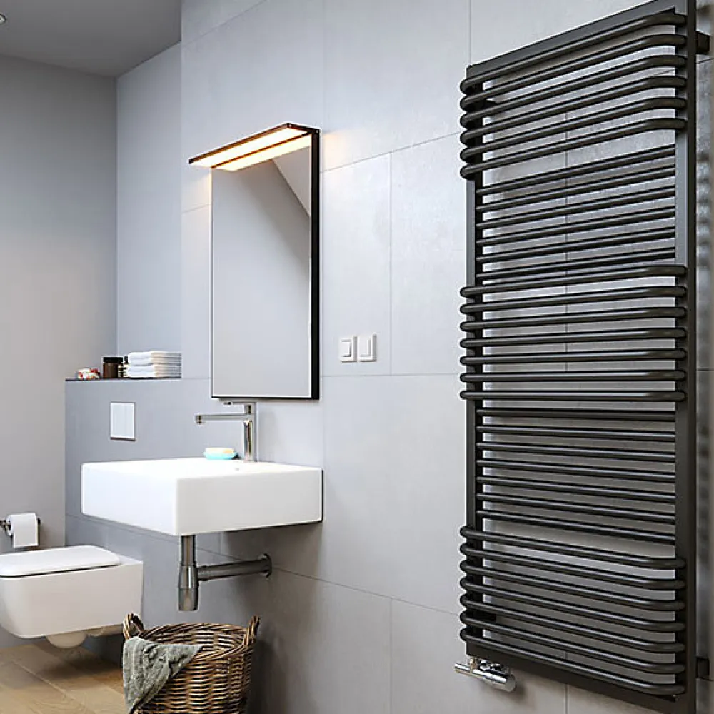 Sèche-Serviettes Mixte|Matisere Sèche-serviette mixte noir - (HxL) 600x450 mm - 300 Watt - 308 Watt - POC600-450V2N