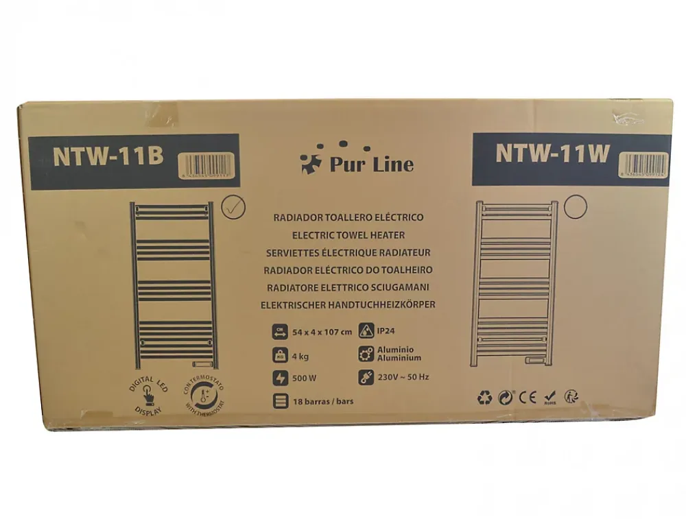 Sèche-Serviettes Soufflant|Pureline Sèche-serviettes avec minuterie 500W