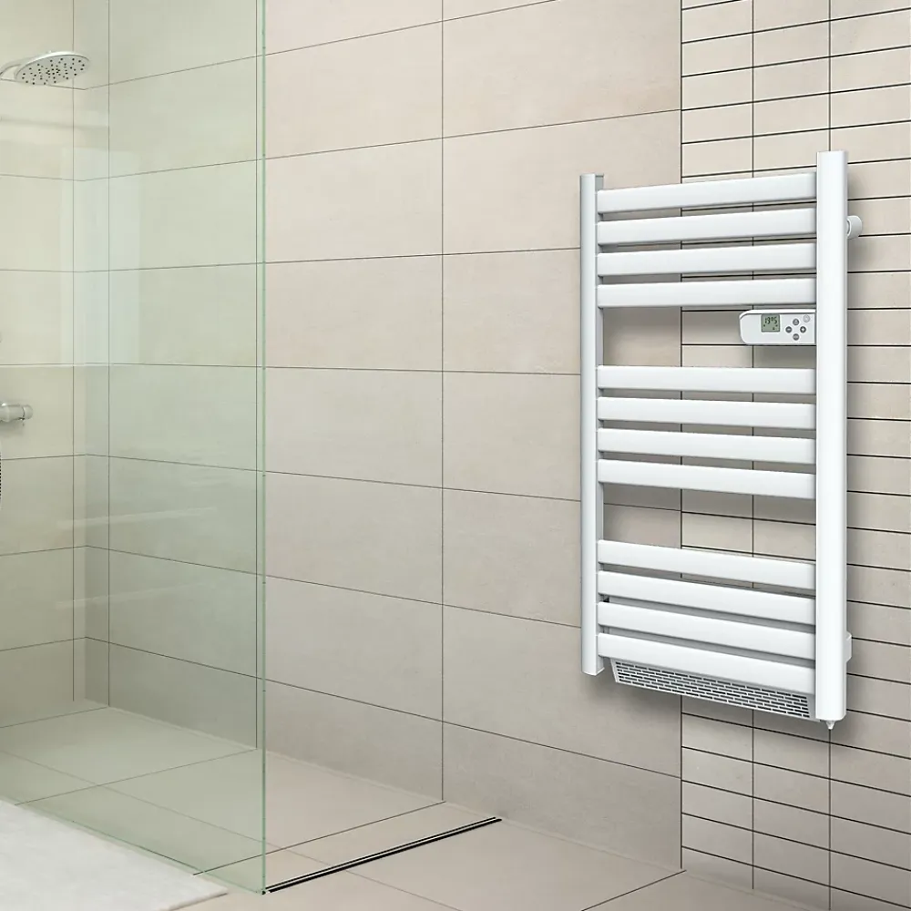 Sèche-serviettes avec soufflerie Mestia blanc 500W + soufflerie 1000W