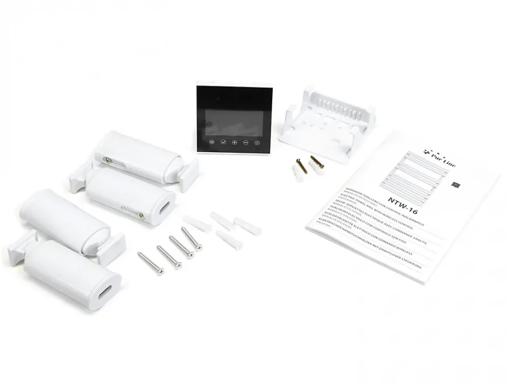 Pureline Sèche-serviettes blanc commande sans fil 500W