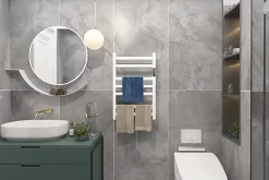 Sèche-Serviettes Électrique|Bain-Bain Sèche-serviettes Blanc DESICO -