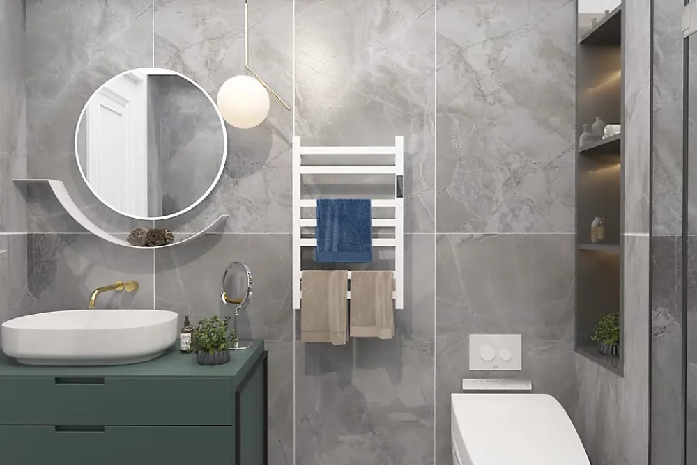 Sèche-Serviettes Électrique|Bain-Bain Sèche-serviettes Blanc DESICO -