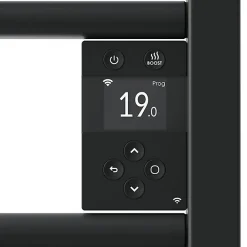 Thermor Sèche-serviettes connecté Riva 5 Etroit avec soufflerie 1500W Ardoise - - 471654