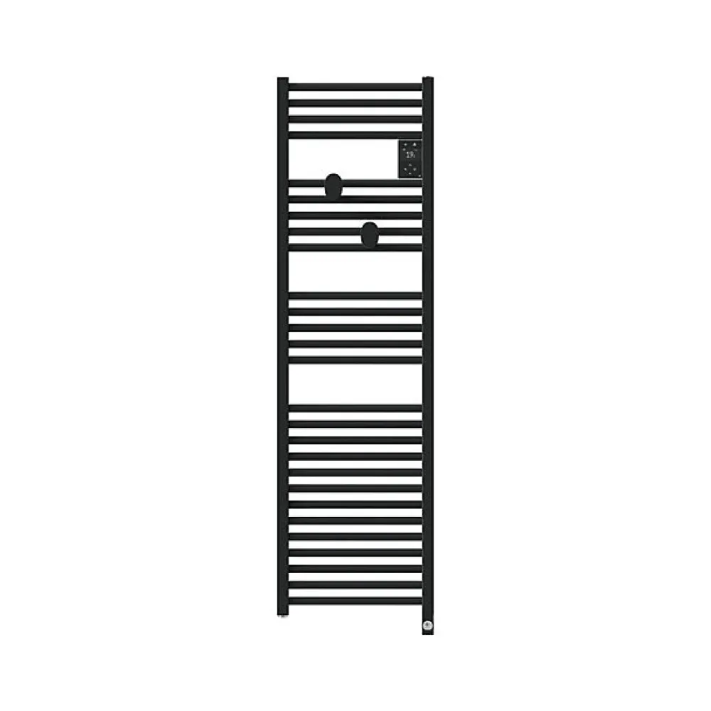 Sèche-Serviettes Électrique|Thermor Sèche-serviettes connecté Riva 5 Etroit 500W Noir carbone - - 471656