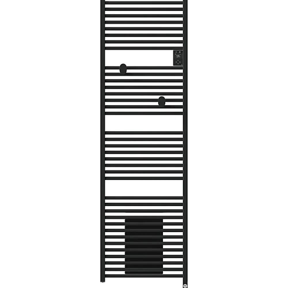 Thermor Sèche-serviettes connecté Riva 5 avec soufflerie 2000W Noir carbone - - 471643