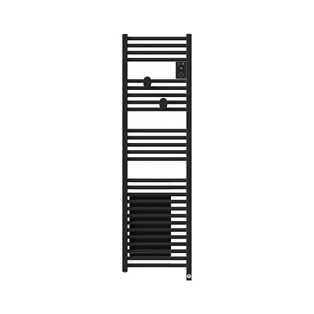 Thermor Sèche-serviettes connecté Riva 5 Etroit avec soufflerie 1500W Carbone - - 471658