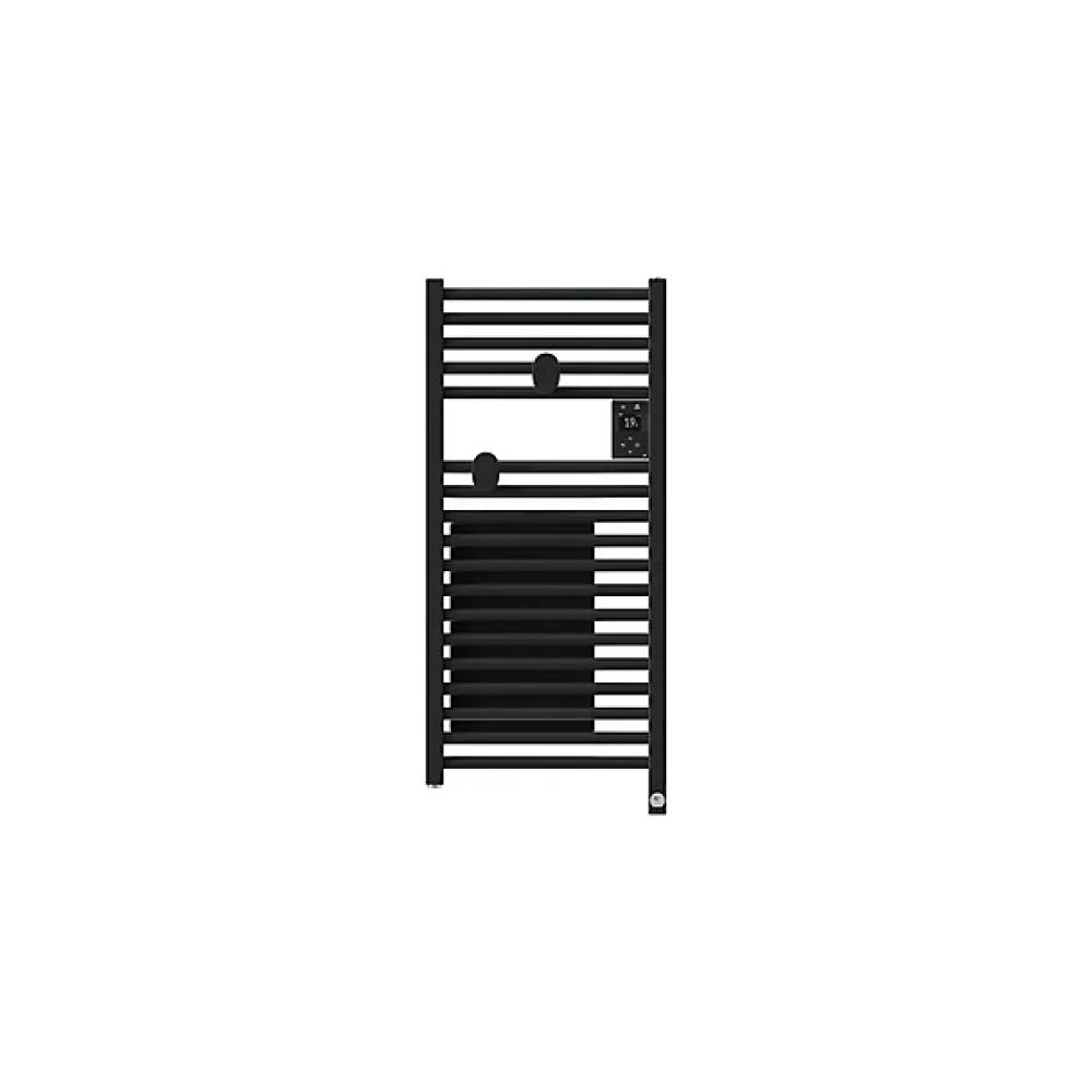 Thermor Sèche-serviettes connecté Riva 5 Etroit avec soufflerie 1300W Carbone - - 471657