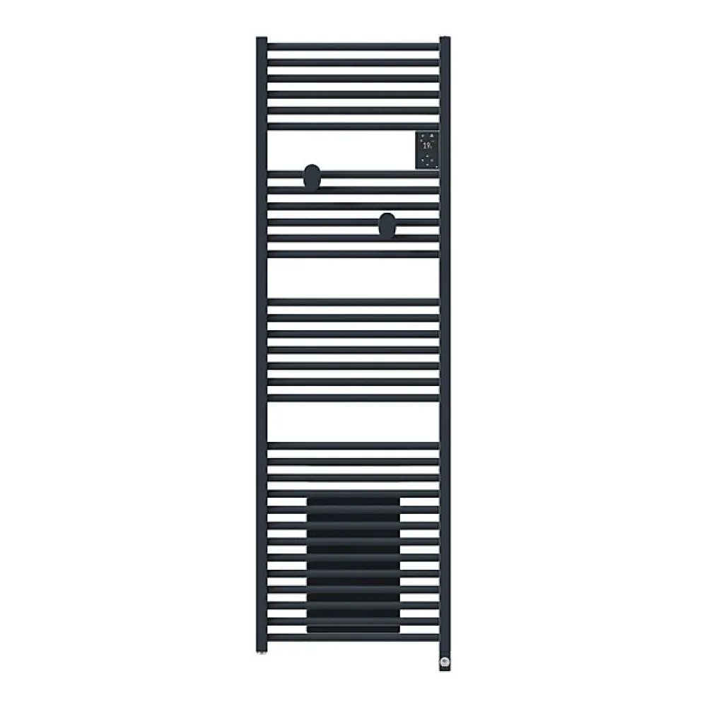 Sèche-Serviettes Soufflant|Thermor Sèche-serviettes connecté Riva 5 avec soufflerie 1750W Gris ardoise - - 471639