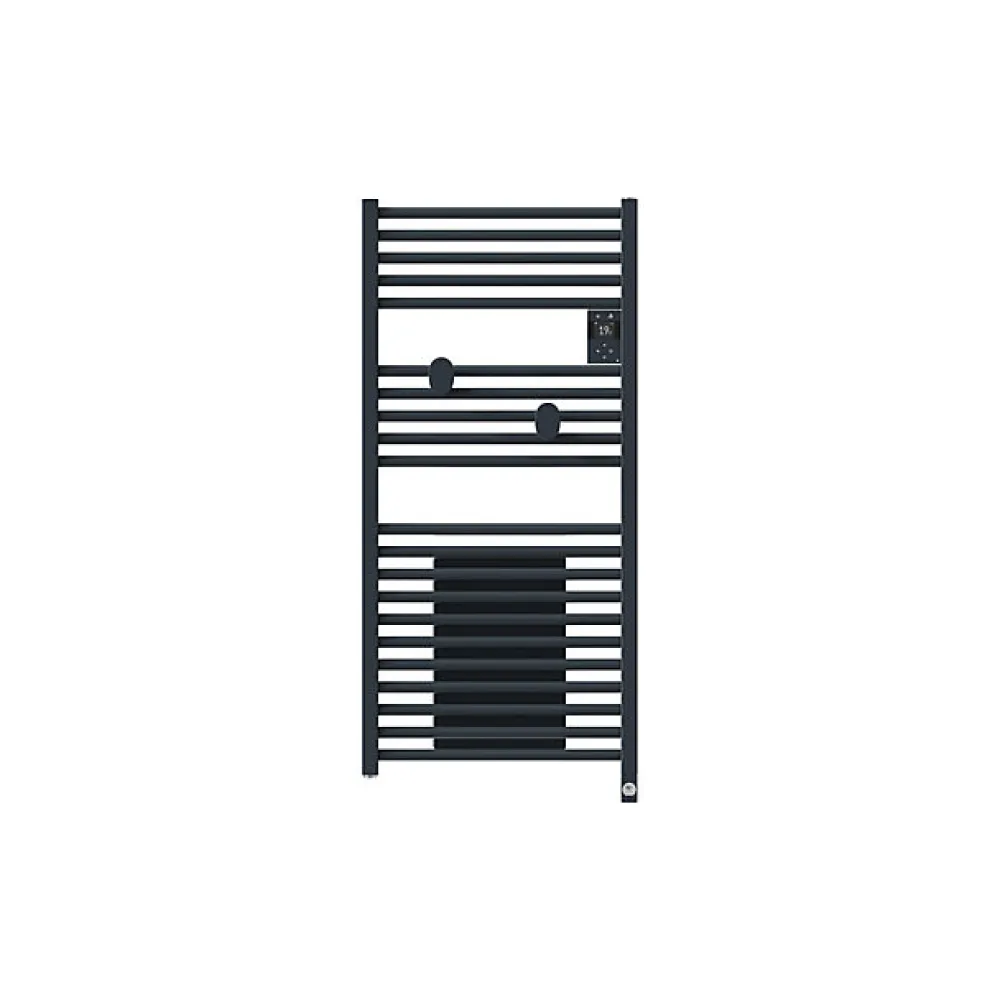 Thermor Sèche-serviettes connecté Riva 5 avec soufflerie 1500W Gris ardoise - - 471636