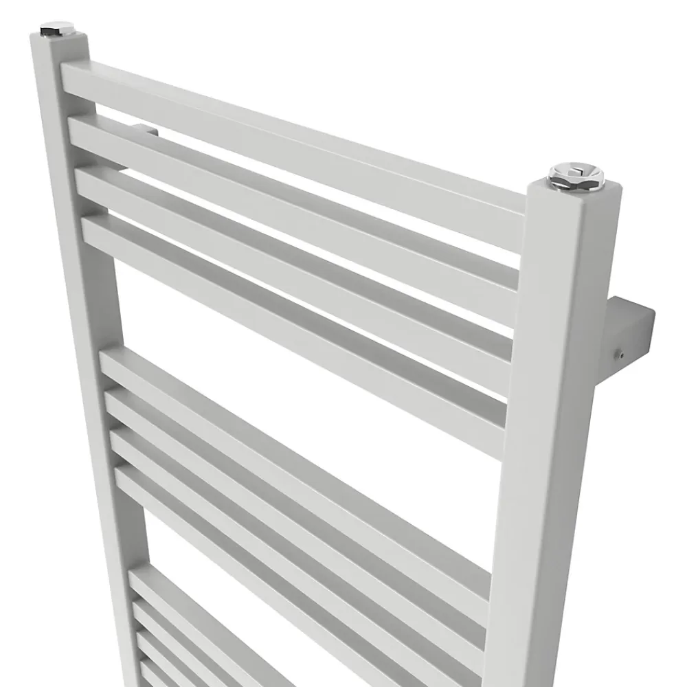 Sèche-Serviettes Eau Chaude|GoodHome Sèche-serviettes eau chaude en acier Duala gris 16 barres - 325 W