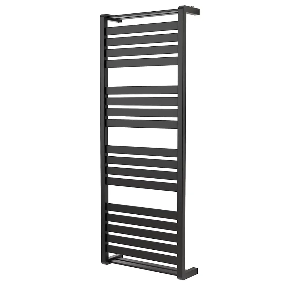 GoodHome Sèche-serviettes eau chaude en acier Loreto vertical anthracite 679 W