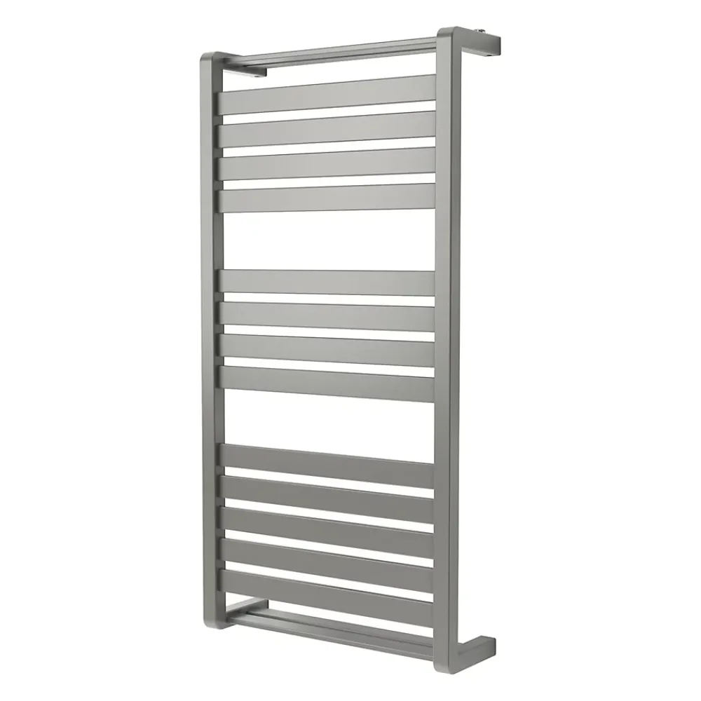 GoodHome Sèche-serviettes eau chaude Loreto vertical gris/argent 546 W