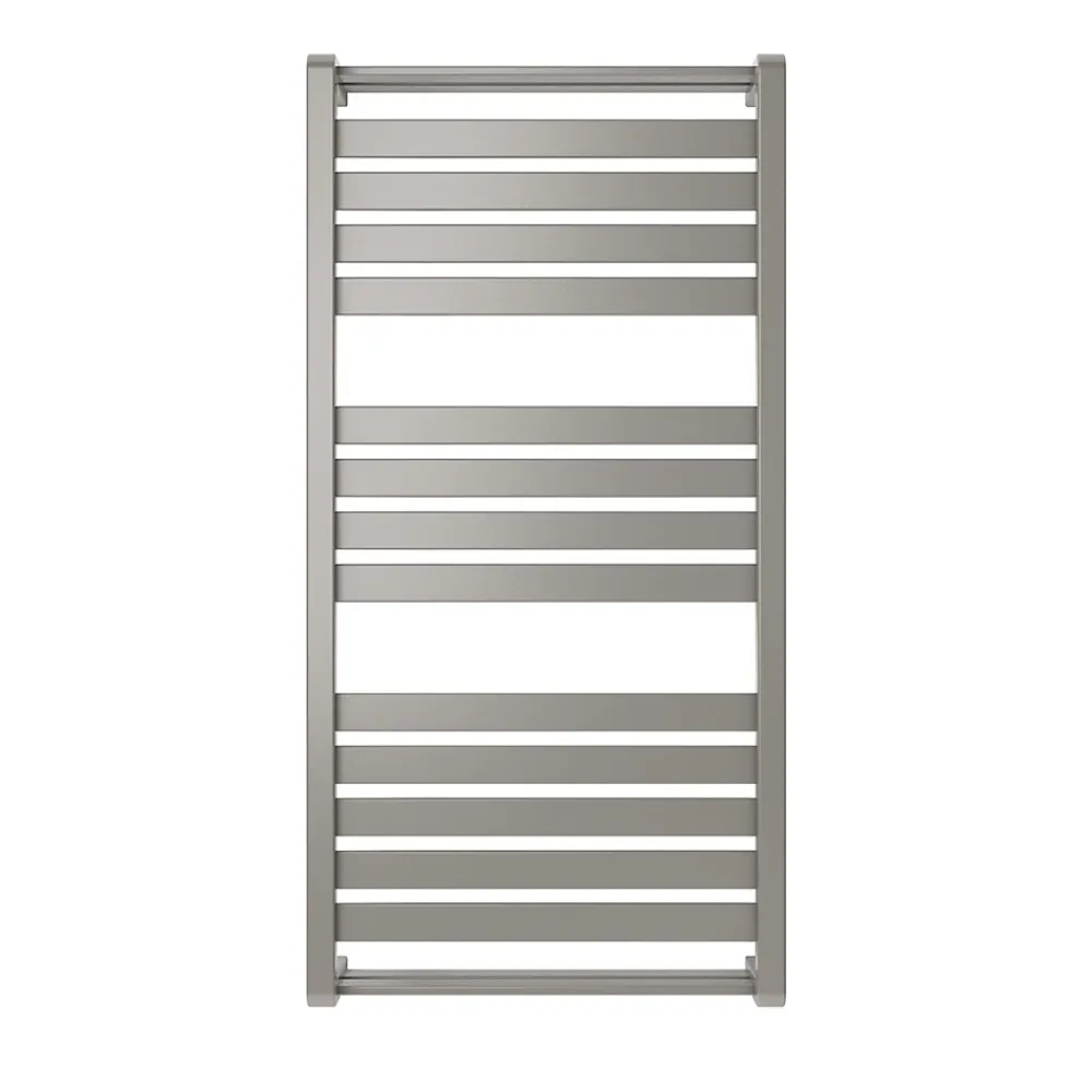 GoodHome Sèche-serviettes eau chaude Loreto vertical gris/argent 546 W
