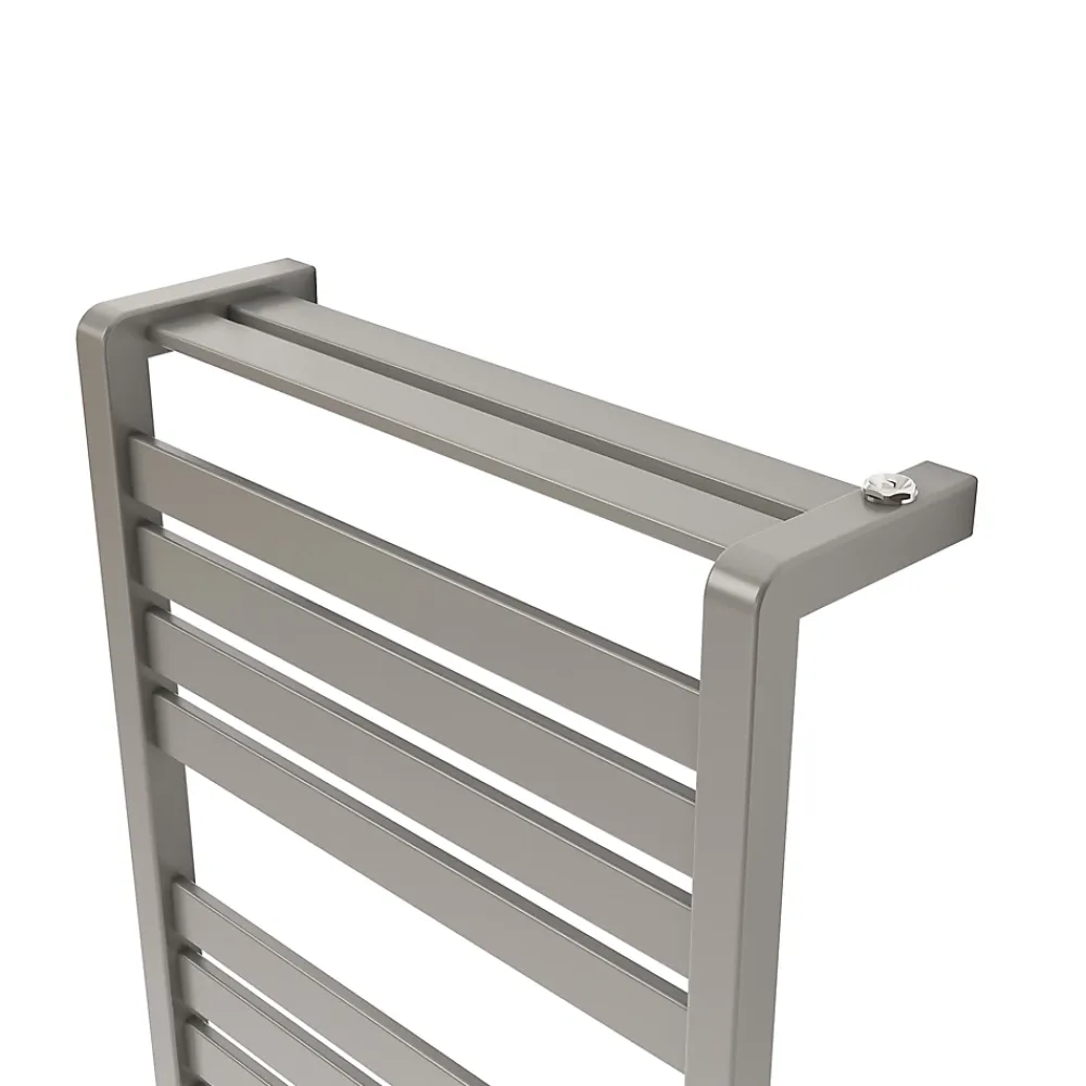 GoodHome Sèche-serviettes eau chaude Loreto vertical gris/argent 546 W