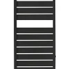Sèche-Serviettes Eau Chaude|Acova Sèche-serviettes eau chaude noir en acier 432W + 2 patères, Astrakan