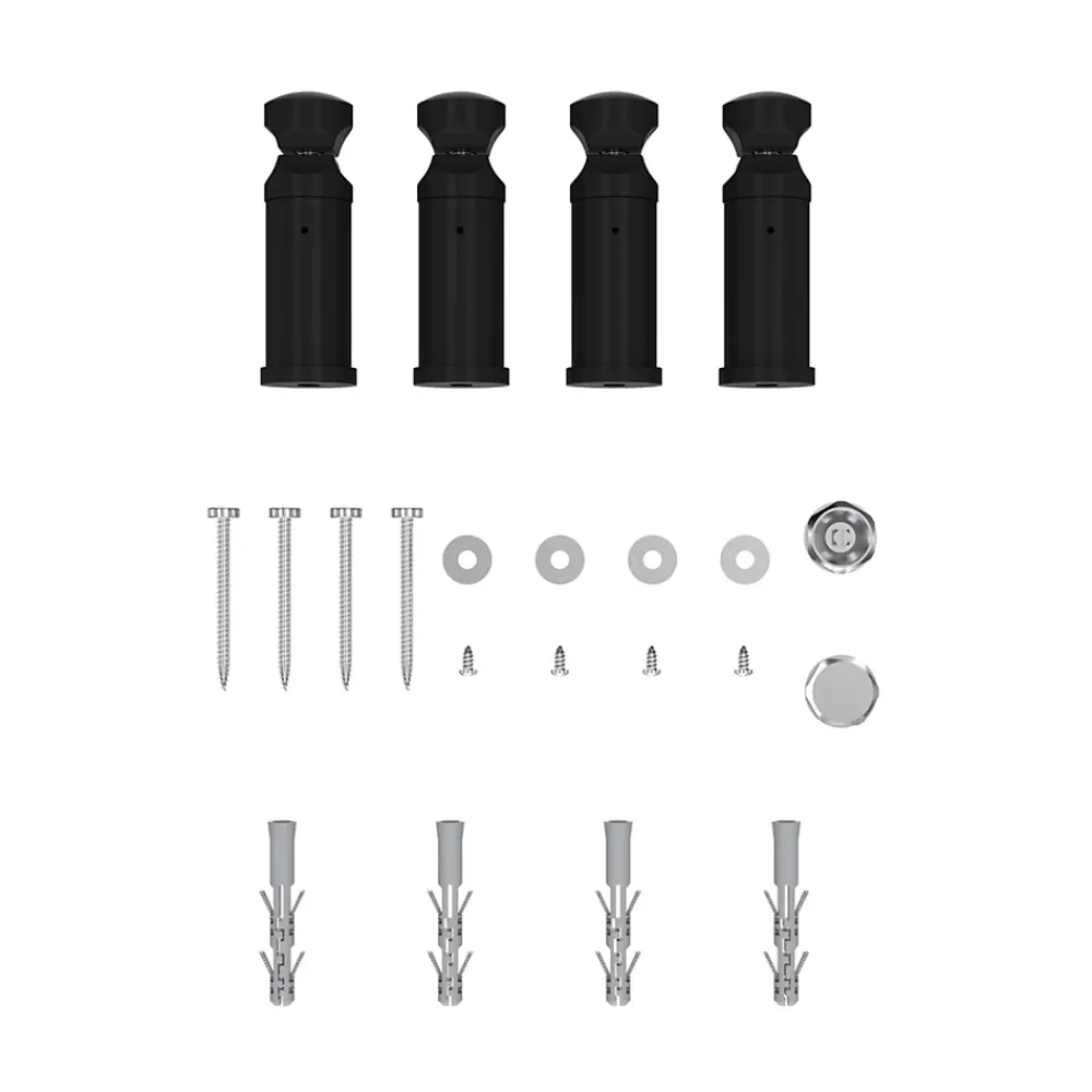 Flomasta Sèche-serviettes eau chaude plat en acier noir 609W