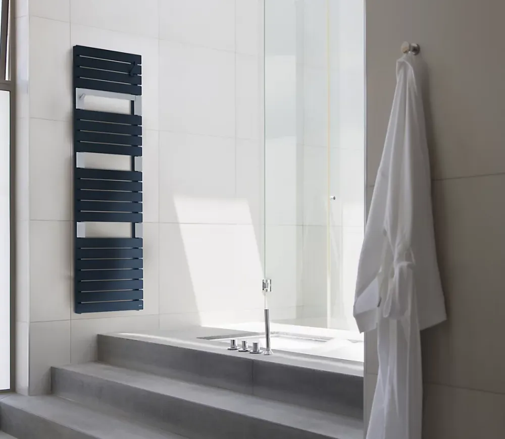 Sauter Sèche-serviettes eau chaude en acier Asama anthracite 510W