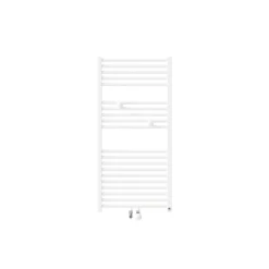 Thermor Sèche-serviettes eau chaude Riva 4 487W raccordement central blanc brillant - - 471607