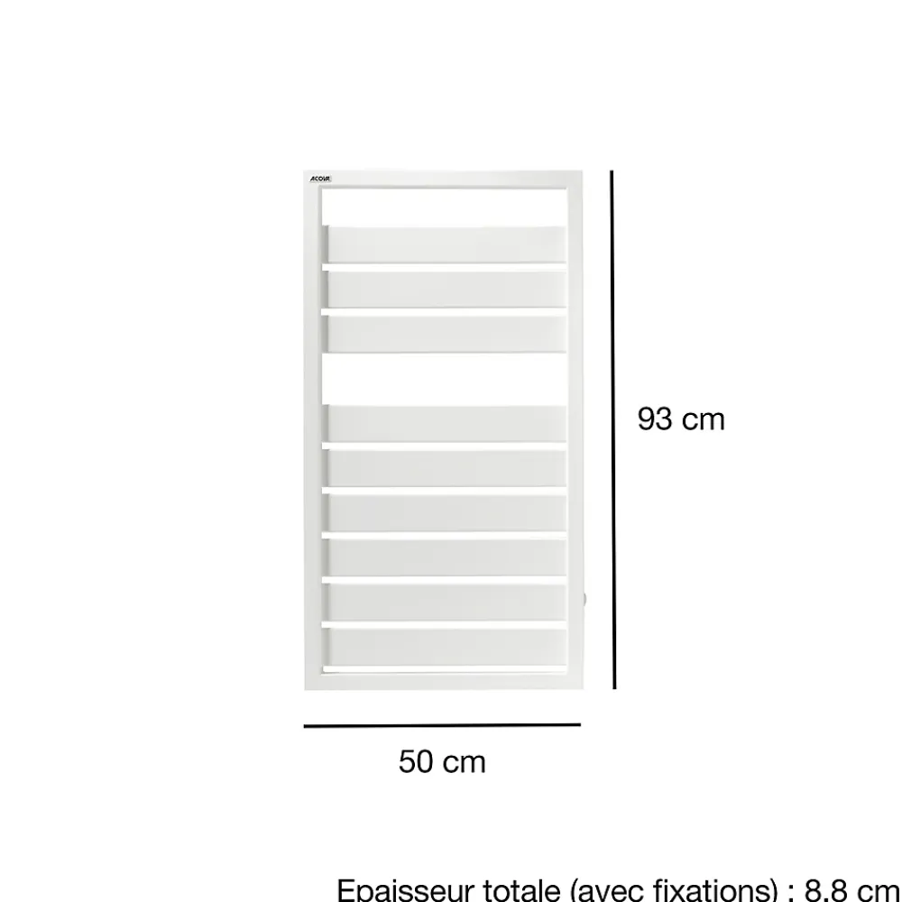 Acova Sèche-serviettes eau chaude en acier Astrakan grey aluminium 432W