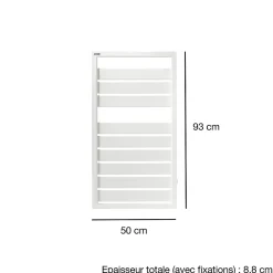 Acova Sèche-serviettes eau chaude en acier Astrakan blanc 432W