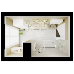 Sèche-Serviettes Eau Chaude|GoodHome Sèche-serviettes eau chaude en acier Duala blanc 16 barres - 325 W