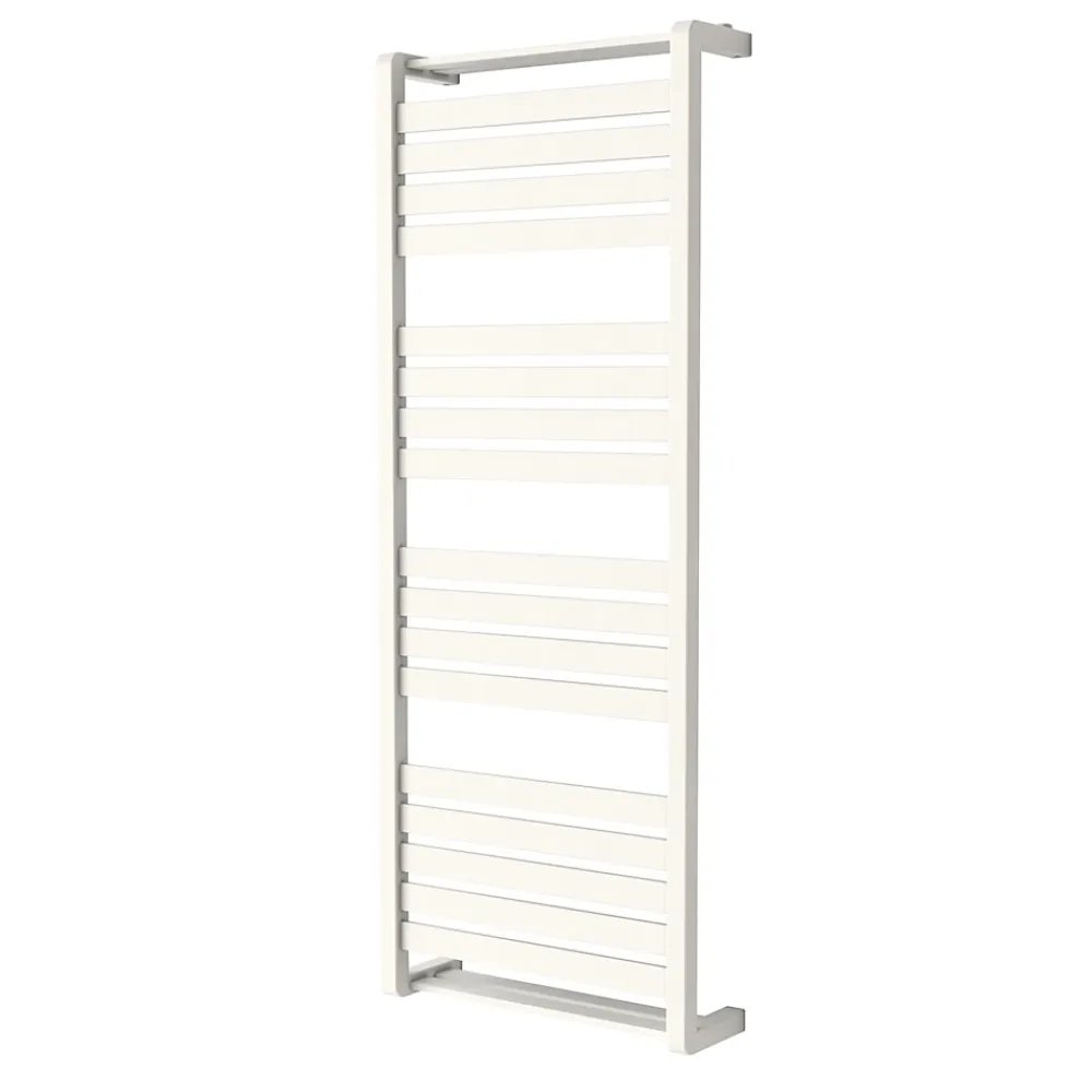 Sèche-Serviettes Eau Chaude|GoodHome Sèche-serviettes eau chaude en acier Loreto vertical blanc 679 W