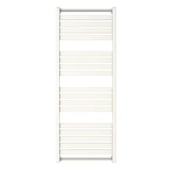 Sèche-Serviettes Eau Chaude|GoodHome Sèche-serviettes eau chaude en acier Loreto vertical blanc 679 W