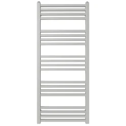 GoodHome Sèche-serviettes eau chaude en acier Duala gris 20 barres - 438 W