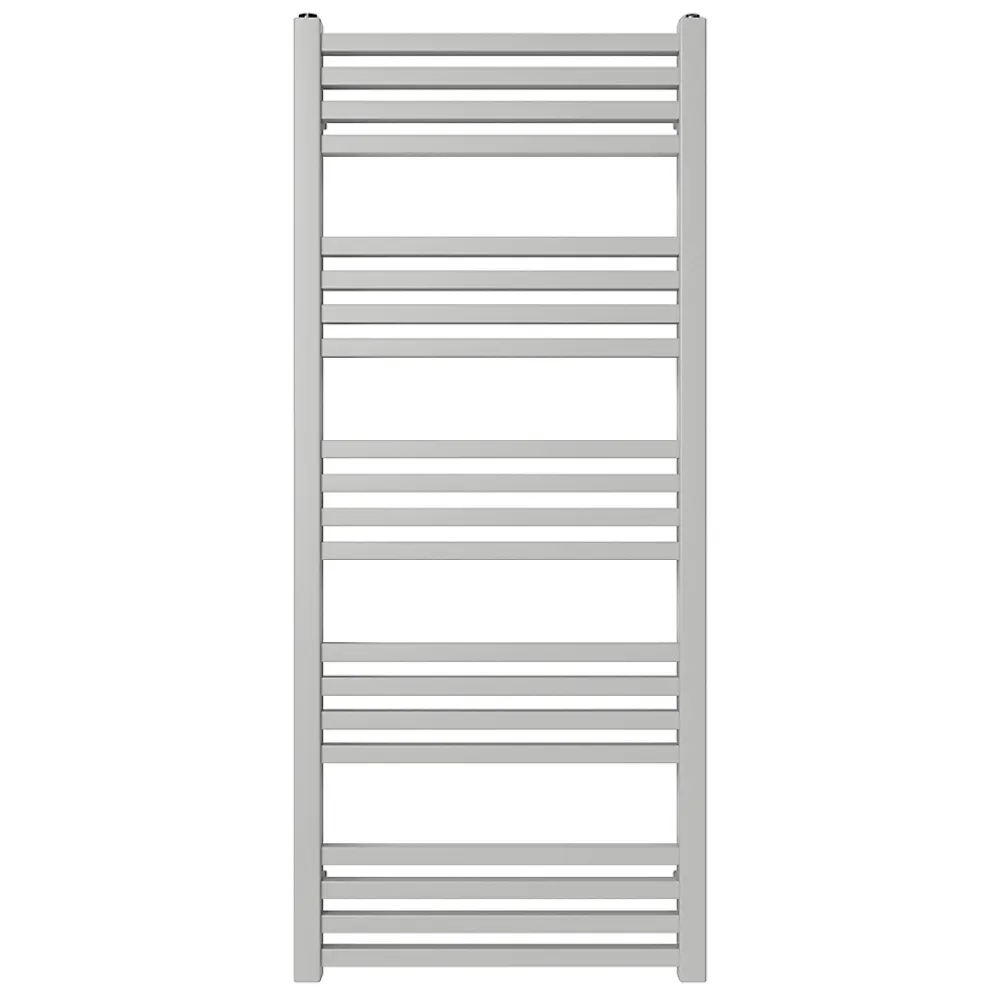 GoodHome Sèche-serviettes eau chaude en acier Duala gris 20 barres - 438 W