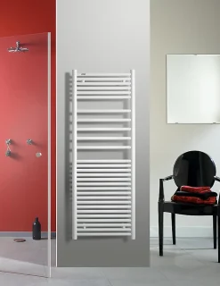 Sèche-Serviettes Eau Chaude|Acova Sèche-serviettes eau chaude en acier Angora blanc 615W