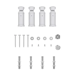 Sèche-Serviettes Eau Chaude|Flomasta Sèche-serviettes eau chaude plat en acier blanc 609W