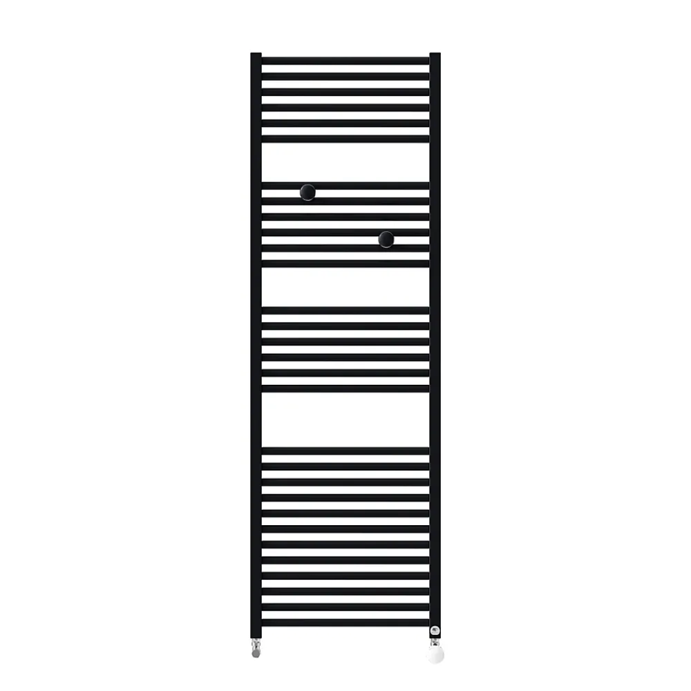 Thermor Sèche-serviettes eau chaude Riva 4 717W avec collecteurs noir - - 471613