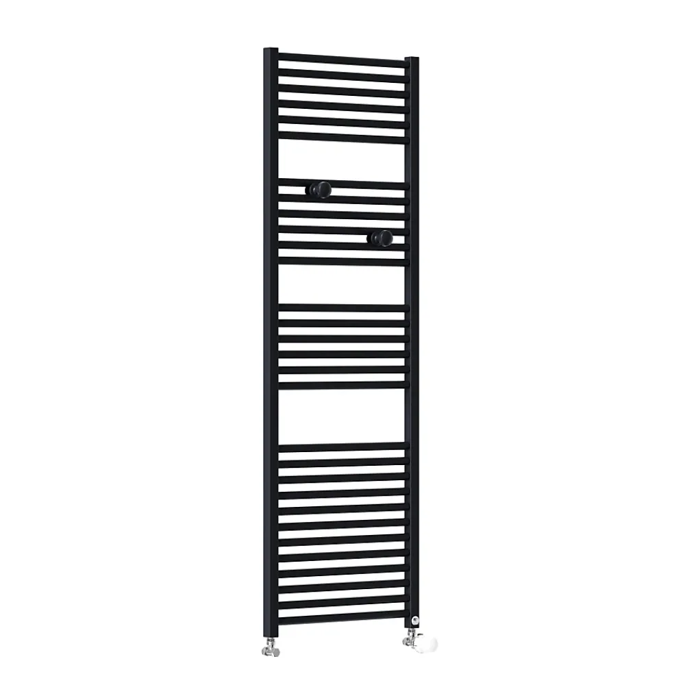 Thermor Sèche-serviettes eau chaude Riva 4 717W avec collecteurs noir - - 471613