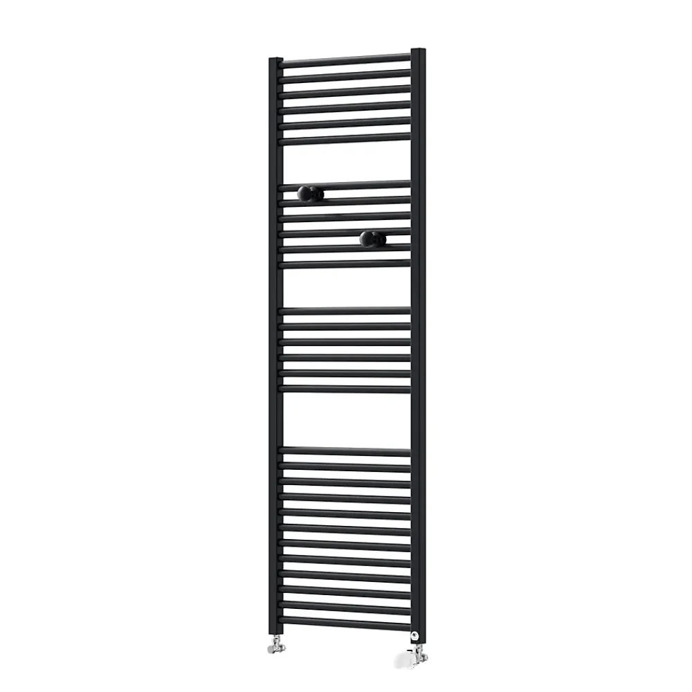 Thermor Sèche-serviettes eau chaude Riva 4 717W avec collecteurs noir - - 471613