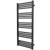 GoodHome Sèche-serviettes eau chaude en acier Duala noir 20 barres - 438 W