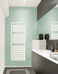 Acova Sèche-serviettes eau chaude en acier Astrakan blanc 608W