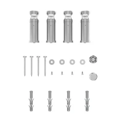 Flomasta Sèche-serviettes eau chaude en acier argent 415W