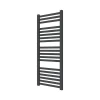 GoodHome Sèche-serviettes eau chaude en acier Aspley argent 485W