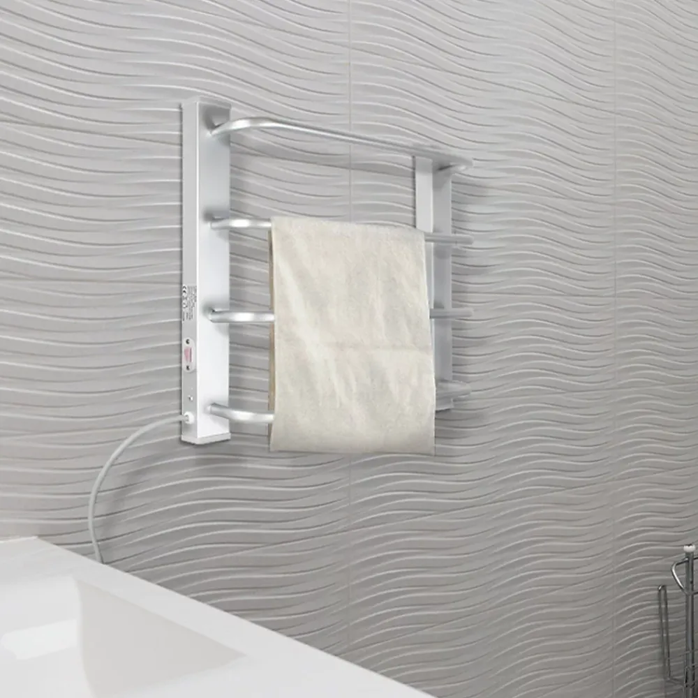 Sèche-Serviettes Électrique|Fishtec Sèche-Serviettes Electrique Salle de Bain 60 W