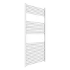 Sèche-Serviettes Eau Chaude|Kiamami Valentina Sèche-Serviettes En Acier Blanc 75X150 Avec 30 Tubes Horizontaux