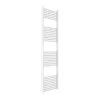 Sèche-Serviettes Eau Chaude|Kiamami Valentina Sèche-Serviettes En Acier Blanc 50X180 Avec 9+9+9+6 Tubes Horizontaux