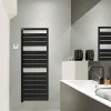 Acova Sèche-serviettes électrique à inertie fluide Astrakan noir 750W