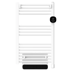 Sèche-Serviettes Soufflant|Heallux Sèche-serviettes électrique Aqualea blanc 1500W + soufflerie