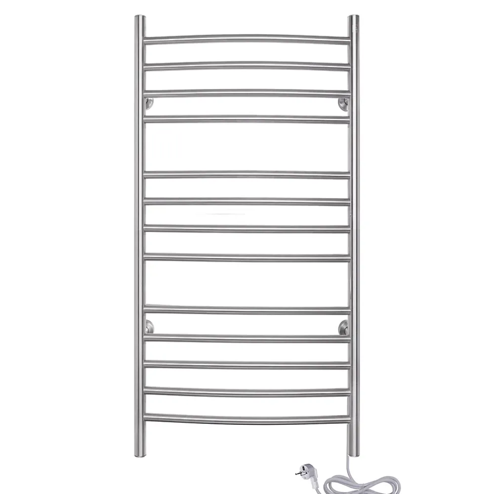 WarmlyYours Sèche-serviettes électrique chrome 150W , Dimensions: 101.6 cm x 45.7 cm