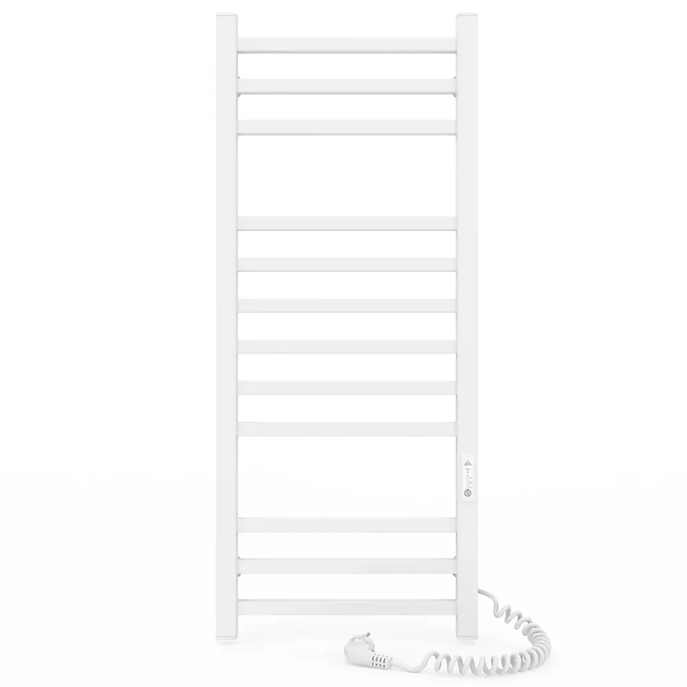 Laris Sèche-serviettes électrique IMIDZ 350x900 avec minuterie ECO, 190W, Blanc