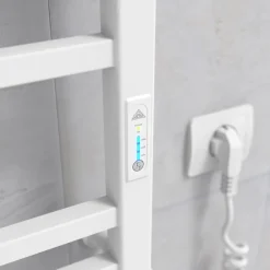 Laris Sèche-serviettes électrique IMIDZ 350x900 avec minuterie ECO, 190W, Blanc